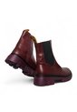 Botines De Mujer En Cuero Color Vino MoreLiber Ref. Genesis de Monserrate