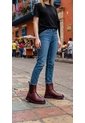 Botines De Mujer En Cuero Color Vino MoreLiber Ref. Genesis de Monserrate