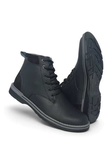 Botas En CUERO Para Hombre Marca Monserrate Ref Cocora Color Negro
