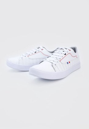 Tenis Lifestyle Blanco-Rojo Monserrate