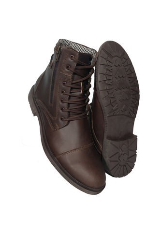 Botas En Cuero Para Hombre Color Otoño Marca Monserrate Ref. Oakland Monserrate