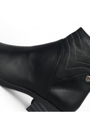 Botines De Mujer En Cuero Color Negro MoreLiber Ref. Diva