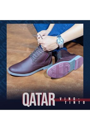 Botas En Cuero Para Hombre Color Vino Marca Monserrate Ref. Qatar