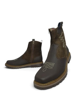 Botas En CUERO Para Hombre Marca Monserrate Ref Rodeo Color Café
