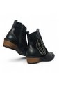 Botines De Mujer En Cuero Color Negro MoreLiber Ref. Legado de Monserrate