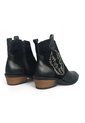 Botines De Mujer En Cuero Color Negro MoreLiber Ref. Legado de Monserrate
