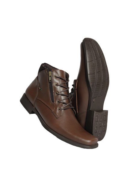 Botas En Cuero Para Hombre Color Tabaco Marca Monserrate Ref. Arrecife