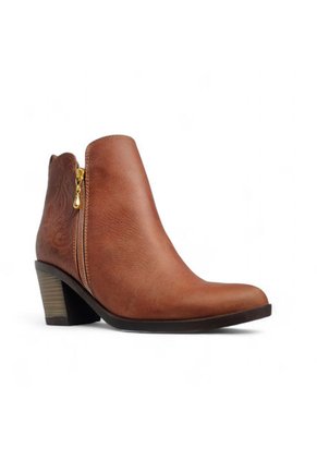 Botin De Mujer En CUERO Marca MoreLiber By Monserrate Ref. Eden Color Caoba