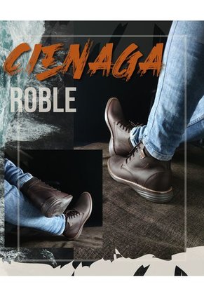 Botines En Cuero Para Hombre Color Roble Marca Monserrate Ref. Cienaga