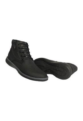 Botines En Cuero Para Hombre Color Negro Marca Monserrate Ref. Cienaga Negro