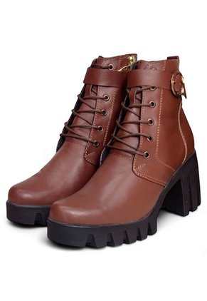 Bota De Mujer En CUERO Marca Moreliber By Monserrate Ref Perla Miel