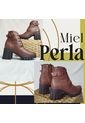 Bota De Mujer En CUERO Marca Moreliber By Monserrate Ref Perla Miel de Monserrate