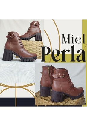 Bota De Mujer En CUERO Marca Moreliber By Monserrate Ref Perla Miel