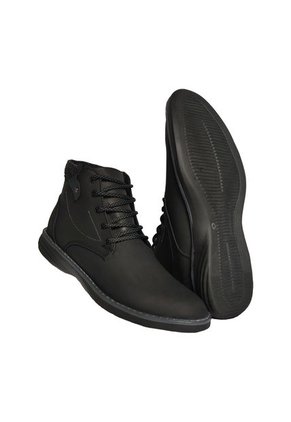 Botines En Cuero Para Hombre Color Negro Marca Monserrate Ref. Cienaga Negro
