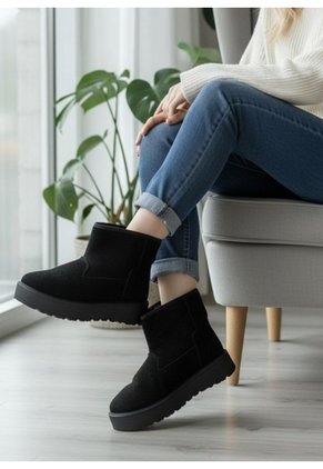 Botines De Mujer En Cuero Color Negro MoreLiber Ref. Cielo