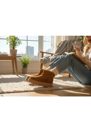 Botines De Mujer En Cuero Color Miel MoreLiber Ref. Cielo