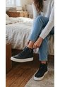 Tenis En CUERO Para Mujer Marca Moreliber Ref Prisma Color Negro de Monserrate