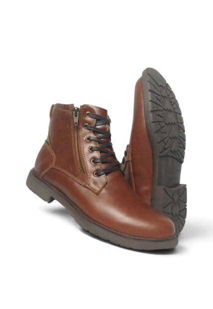 Botas En CUERO Para Hombre Marca Monserrate Ref Nogal Color Miel