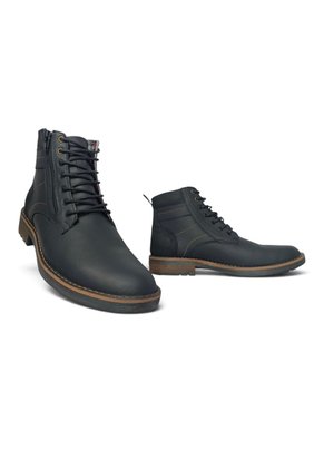 Botas En CUERO Para Hombre Marca Monserrate Ref Quechua Color Negro