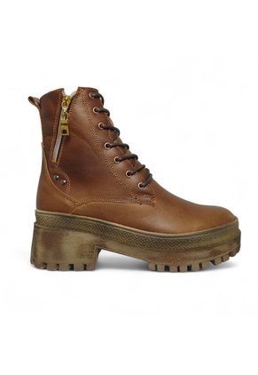 Bota De Mujer En Cuero Color Marron MoreLiber Ref. Brava
