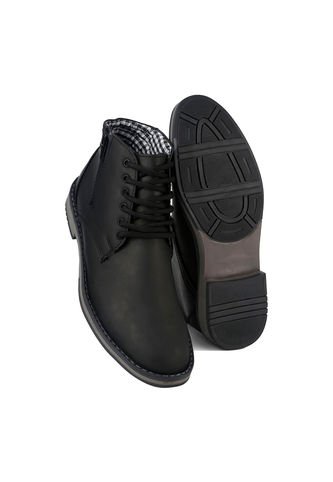 Botas En Cuero Para Hombre Color Negro Marca Monserrate Ref. Qatar Monserrate