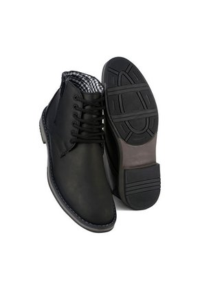 Botas En Cuero Para Hombre Color Negro Marca Monserrate Ref. Qatar