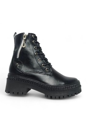 Bota De Mujer En Cuero Color Negro MoreLiber Ref. Brava