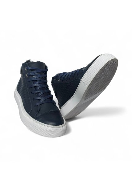 Tenis En CUERO Para Mujer Marca Moreliber Ref Prisma Color Azul