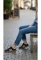 Tenis En CUERO Para Mujer Marca Moreliber Ref Urbana Color Negro-blanco de Monserrate