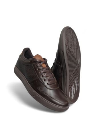 Tenis En CUERO Para Hombre Marca Monserrate Ref. Paramo Color Canela Monserrate