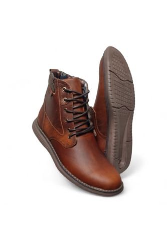 Botas En CUERO Para Hombre Color Castaño Marca Monserrate Ref. Timbal Monserrate