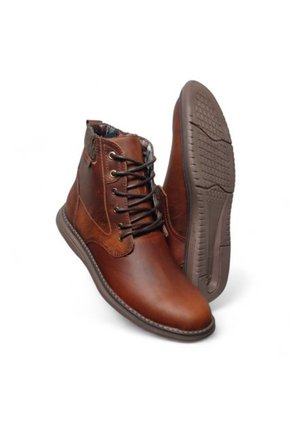 Botas En CUERO Para Hombre Color Castaño Marca Monserrate Ref. Timbal
