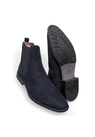 Botas En CUERO Para Hombre Color Azul Marca Monserrate Ref. Bastión Monserrate