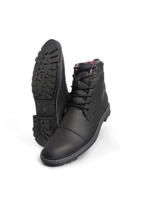 Botas En CUERO Para Hombre Color Negro Marca Monserrate Ref. Cumbre