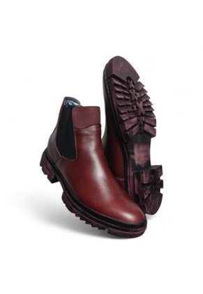Botas En CUERO Para Hombre Color Vino Merlot Marca Monserrate Ref. Alcalá