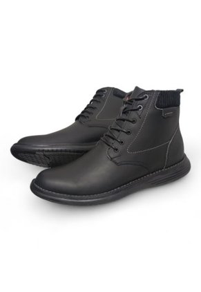 Botas En CUERO Para Hombre Color NegroMarca Monserrate Ref. Timbal
