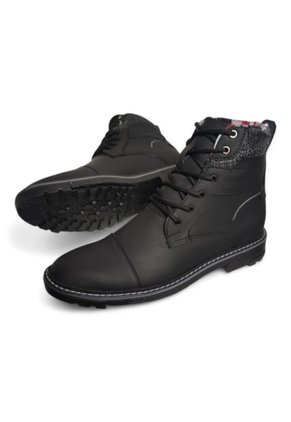 Botas En CUERO Para Hombre Color Negro Marca Monserrate Ref. Cumbre