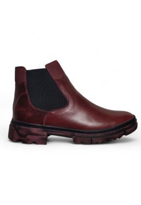 Botas En CUERO Para Hombre Color Vino Merlot Marca Monserrate Ref. Alcalá