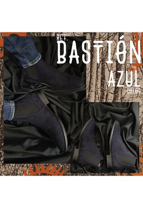 Botas En CUERO Para Hombre Color Azul Marca Monserrate Ref. Bastión