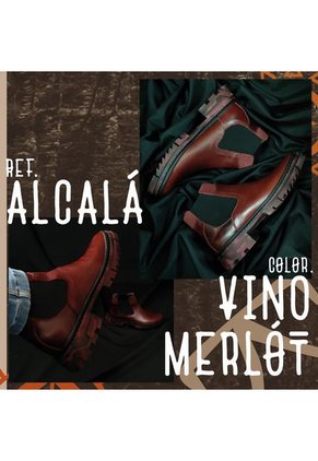 Botas En CUERO Para Hombre Color Vino Merlot Marca Monserrate Ref. Alcalá