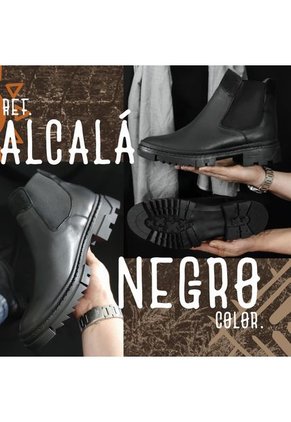 Botas En CUERO Para Hombre Color Negro Marca Monserrate Ref. Alcalá