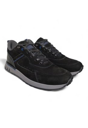 Tenis En CUERO Para Hombre Color Negro Marca Monserrate Ref. Calima