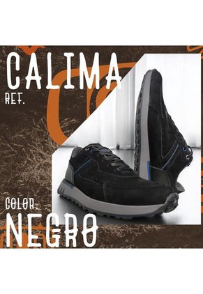 Tenis En CUERO Para Hombre Color Negro Marca Monserrate Ref. Calima