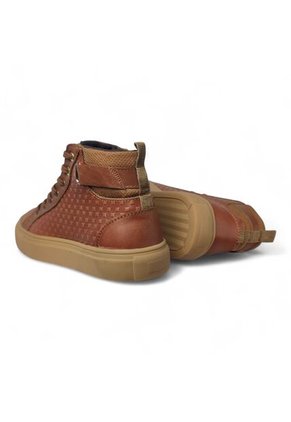 Tenis En CUERO Para Mujer Marca Moreliber Ref Prisma Color Miel