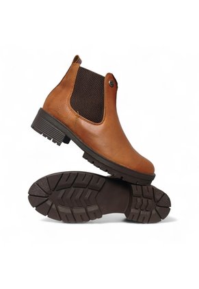 Botines De Mujer En Cuero Color Miel MoreLiber Ref. Velvet