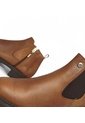 Botines De Mujer En Cuero Color Miel MoreLiber Ref. Velvet de Monserrate
