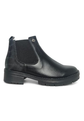 Botines De Mujer En Cuero Color Negro MoreLiber Ref. Velvet