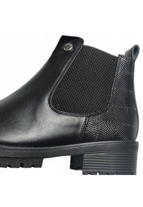 Botines De Mujer En Cuero Color Negro MoreLiber Ref. Velvet