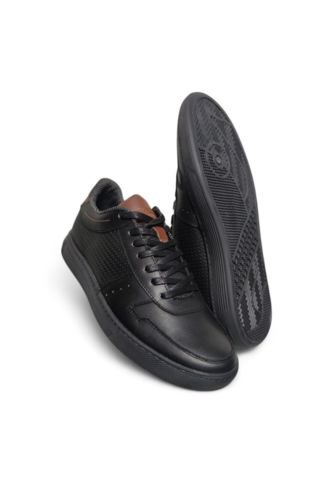 Tenis En CUERO Para Hombre Marca Monserrate Ref. Paramo Color Negro Monserrate