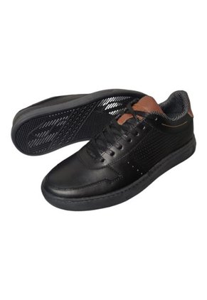 Tenis En CUERO Para Hombre Marca Monserrate Ref. Paramo Color Negro